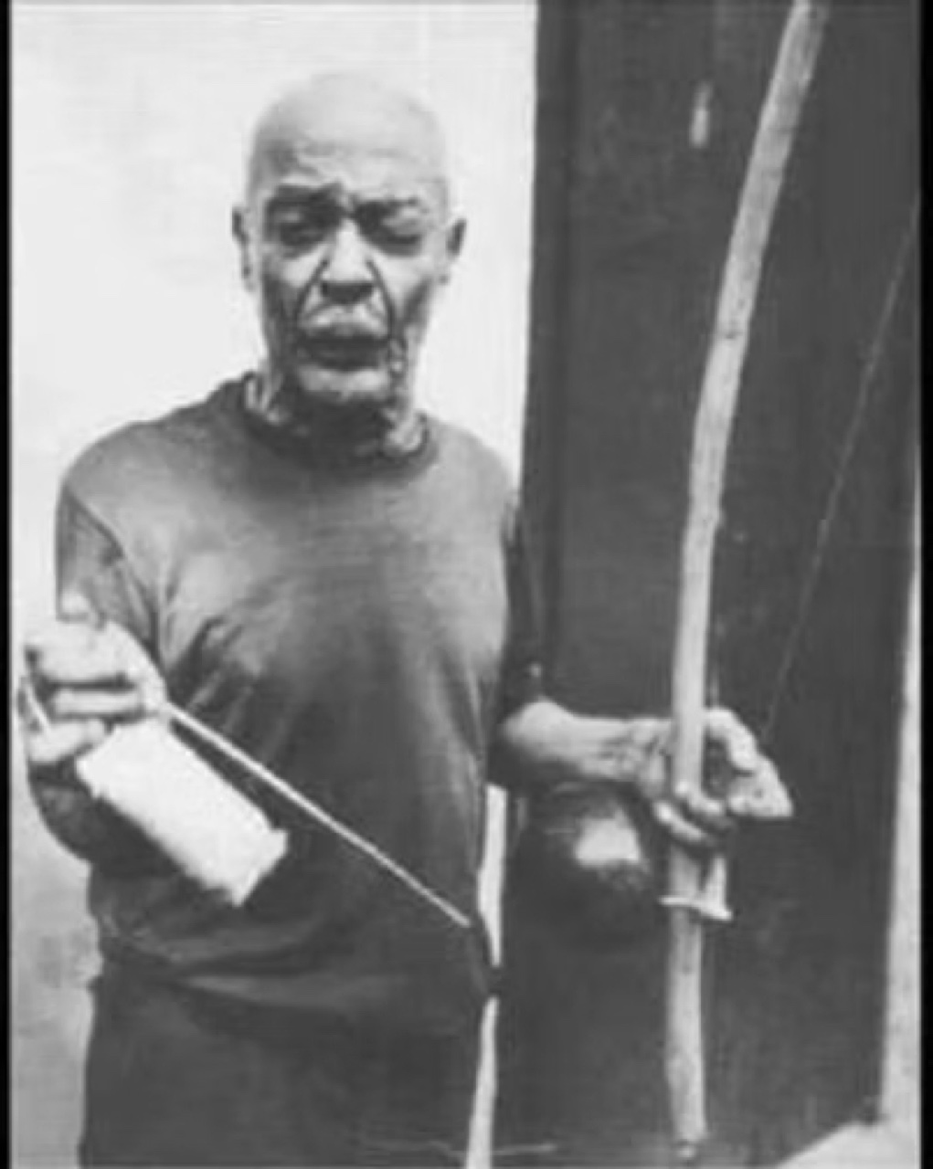 Archival portrait of Capoeira Angola philosopher Mestre Pastinha