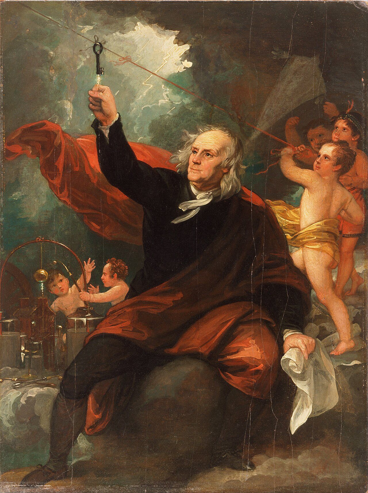 Benjamin Franklin Drawing Electricity from the Sky title QS:P1476,en:"Benjamin Franklin Drawing Electricity from the Sky" label QS:Len,"Benjamin Franklin Drawing Electricity from the Sky"