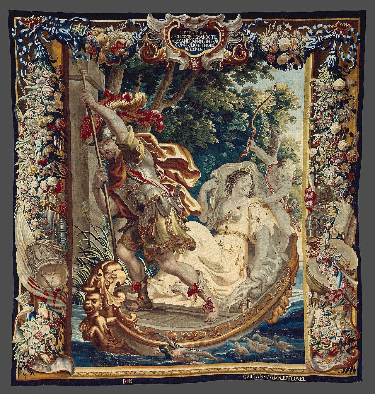 Cleopatra Asked to Pay Tribute to Rome from the Story of Caesar and Cleopatra by Justus van Egmont