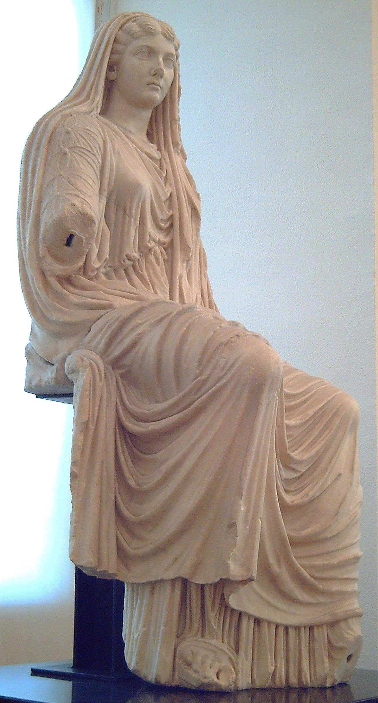 A statue of Livia Drusilla .