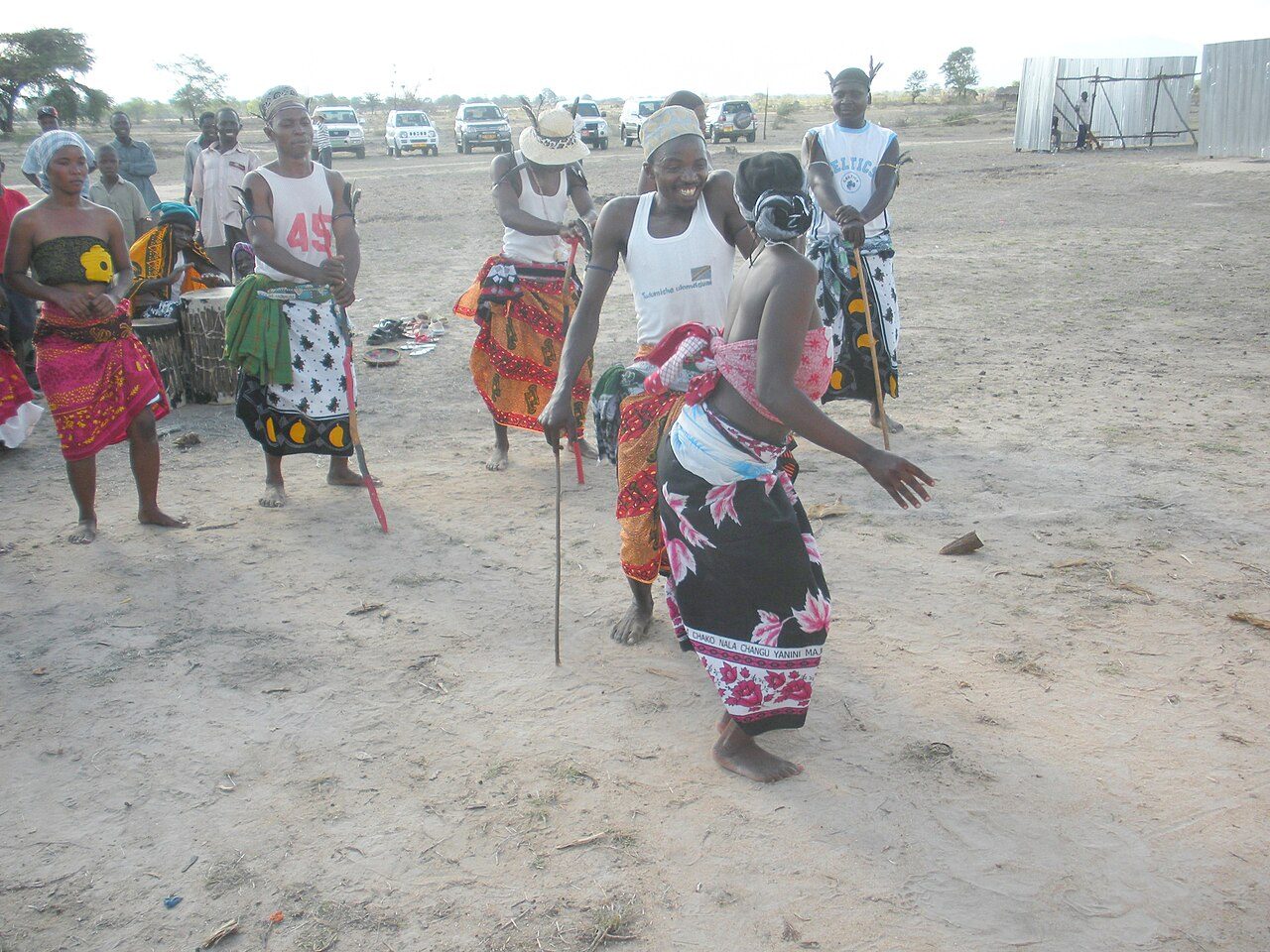 The native African dance at Dakawa,Morogoro,Tanzania.This photo has been taken by Mr.Chen Hualin.