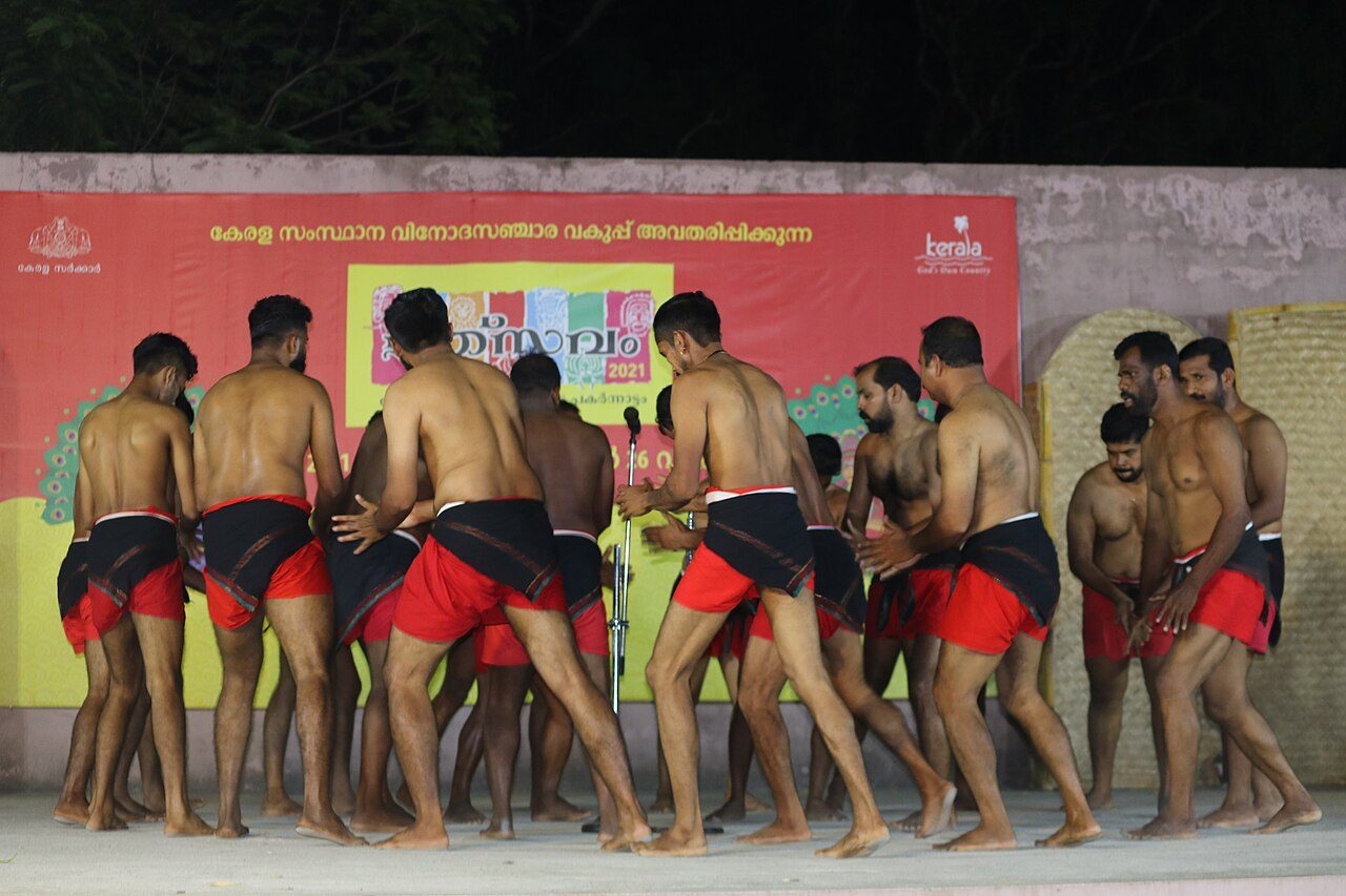 Poorakkali (meaning Festival Performance) is a traditional dance ritual performed by men during the nine-day Pooram festival in Bhagavathy temples across North Malabar in Kerala State of south India.
