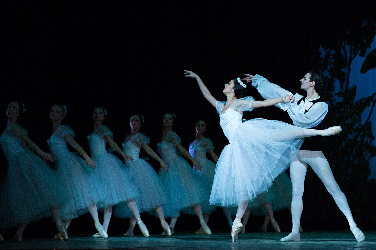 The photo was taken during a performance of Les Sylphides