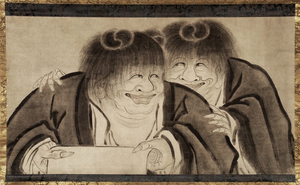 Kanzan and Jittoku by Sesshū Tōyō, Muromachi period
