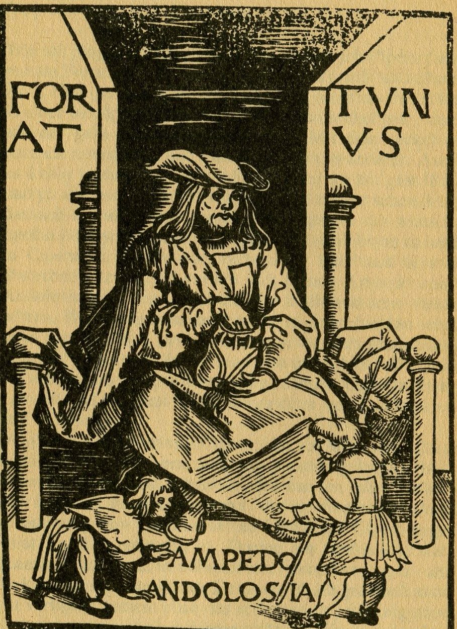 Titelbild der Ausgabe des Fortunatus von 1509
