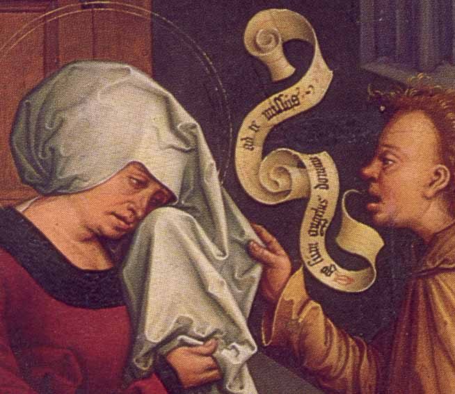 Saint Anne and Angel (detail) - Bernhard Strigel (1506/1507)