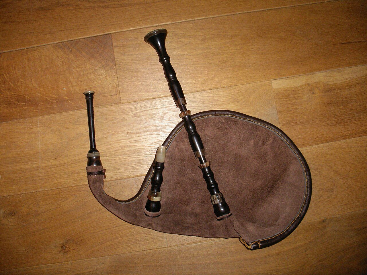 A typical "Biniou Kozh", instrument from Brittany (FRANCE) Made by Jorj Bothua.