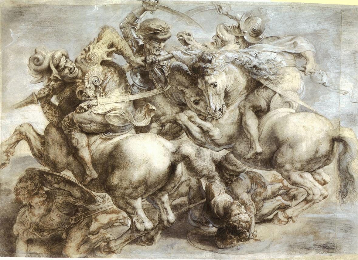 Copy after a fresco in the Palazzo della Signoria in Florence, executed in 1504-1505 and destroyed around 1560.