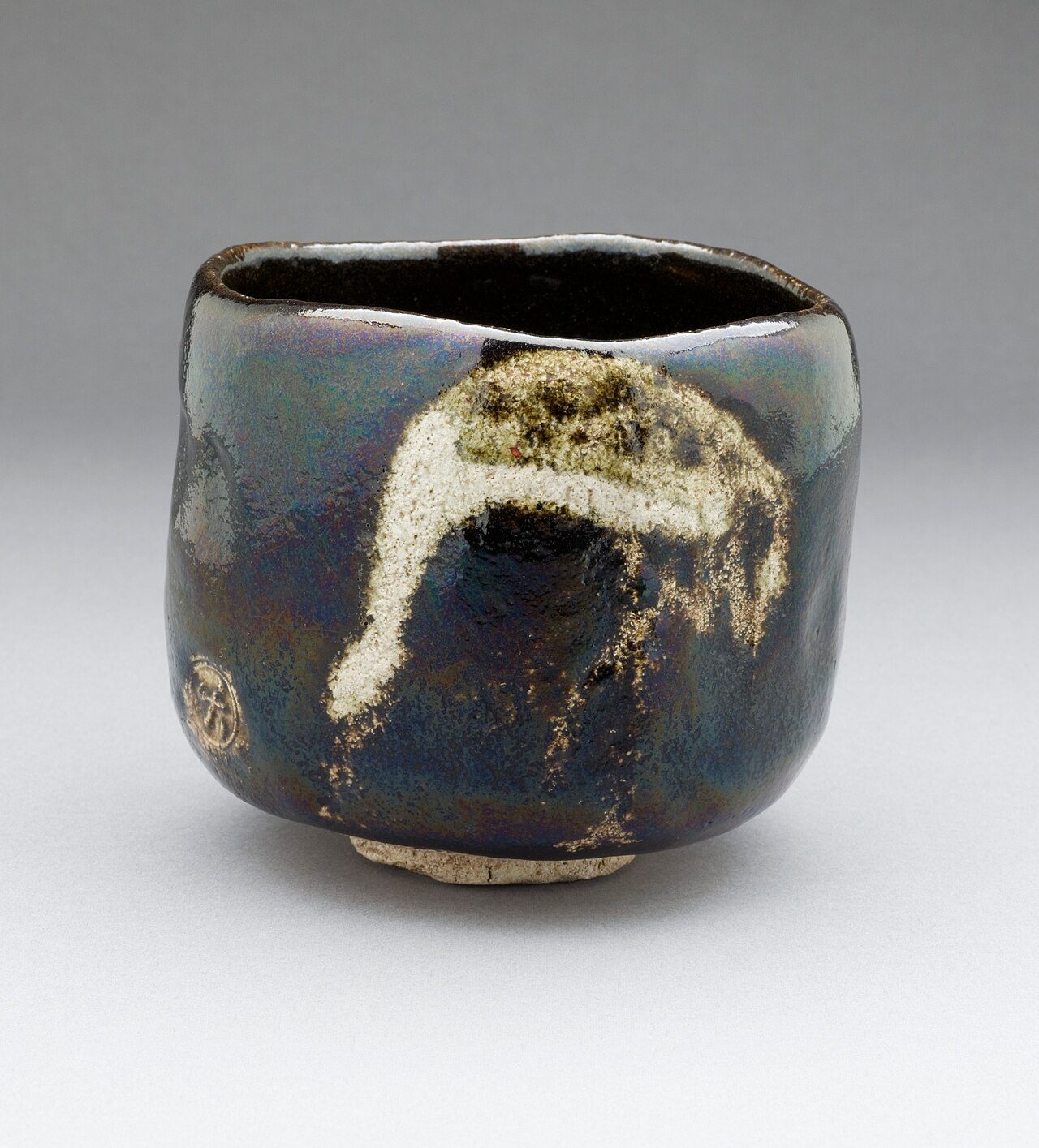 Japan, circa 1810-1838 Furnishings; Serviceware Raku ware; earthenware Height: 3 15/16 in. (10 cm); Diameter: 4 3/8 in. (11.11 cm) Gift of Leslie Prince Salzman (M.2007.7.2) Japanese Art Currently on public view: Pavilion for Japanese Art, floor 3