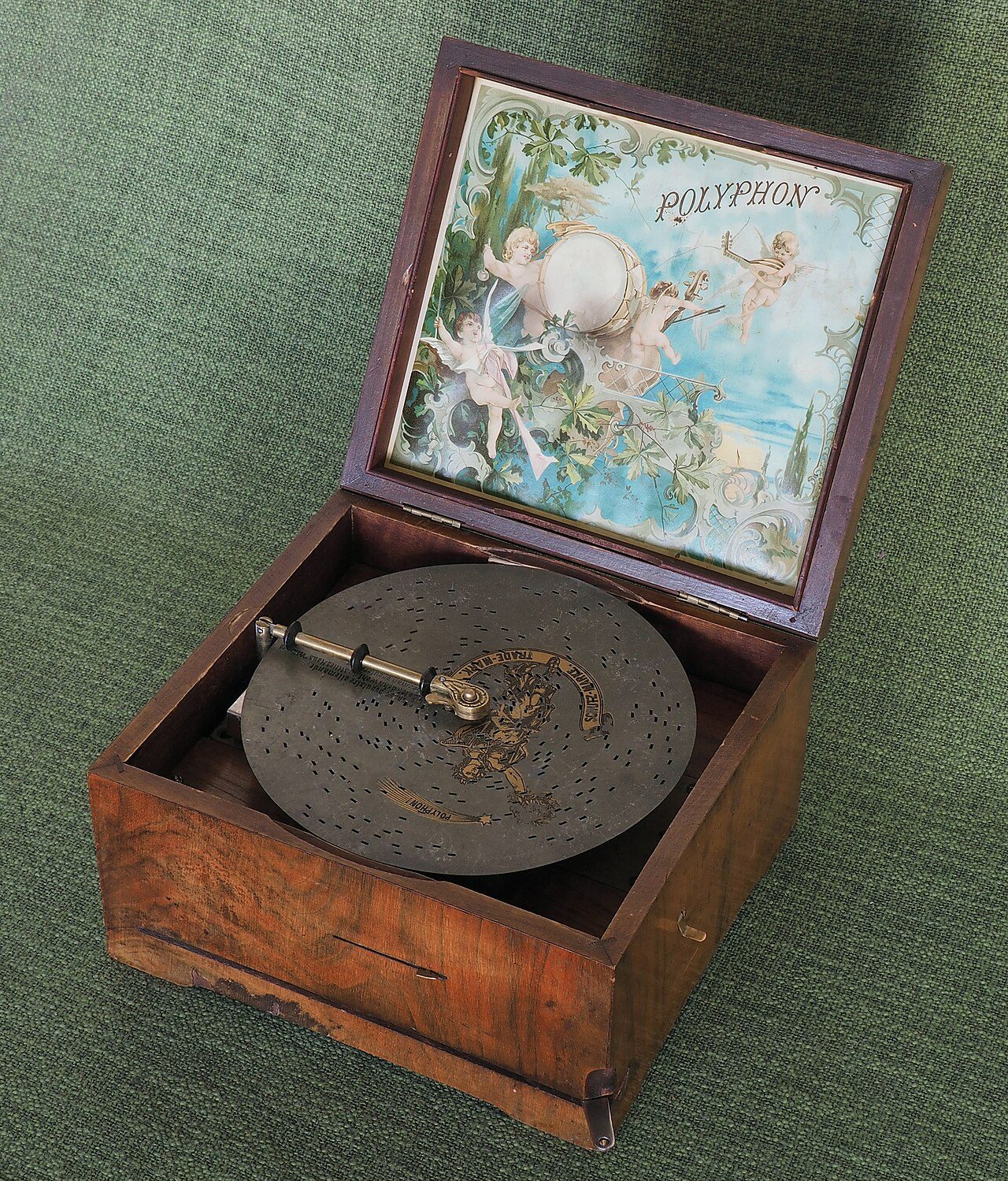 Music box by Polyphon-Musikwerke in Leipzig, Germany.