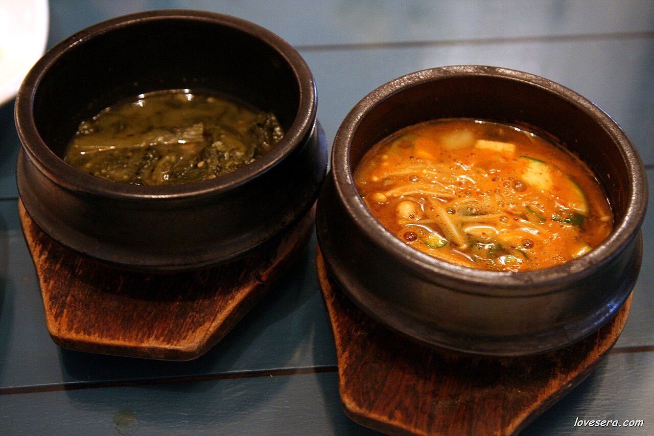 Korean cuisine at a restaurant, Paju city , Gyeonggi province , South Korea