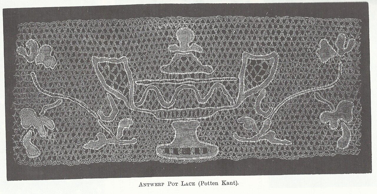 Antwerp pot lace (Potten Kant)