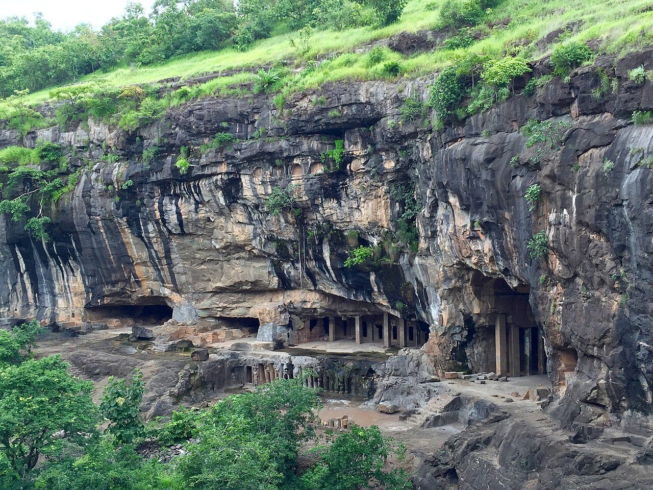 Ancient Buddhist Pitalkhora Caves, Kanada Maharashtra (Aurangabad District)