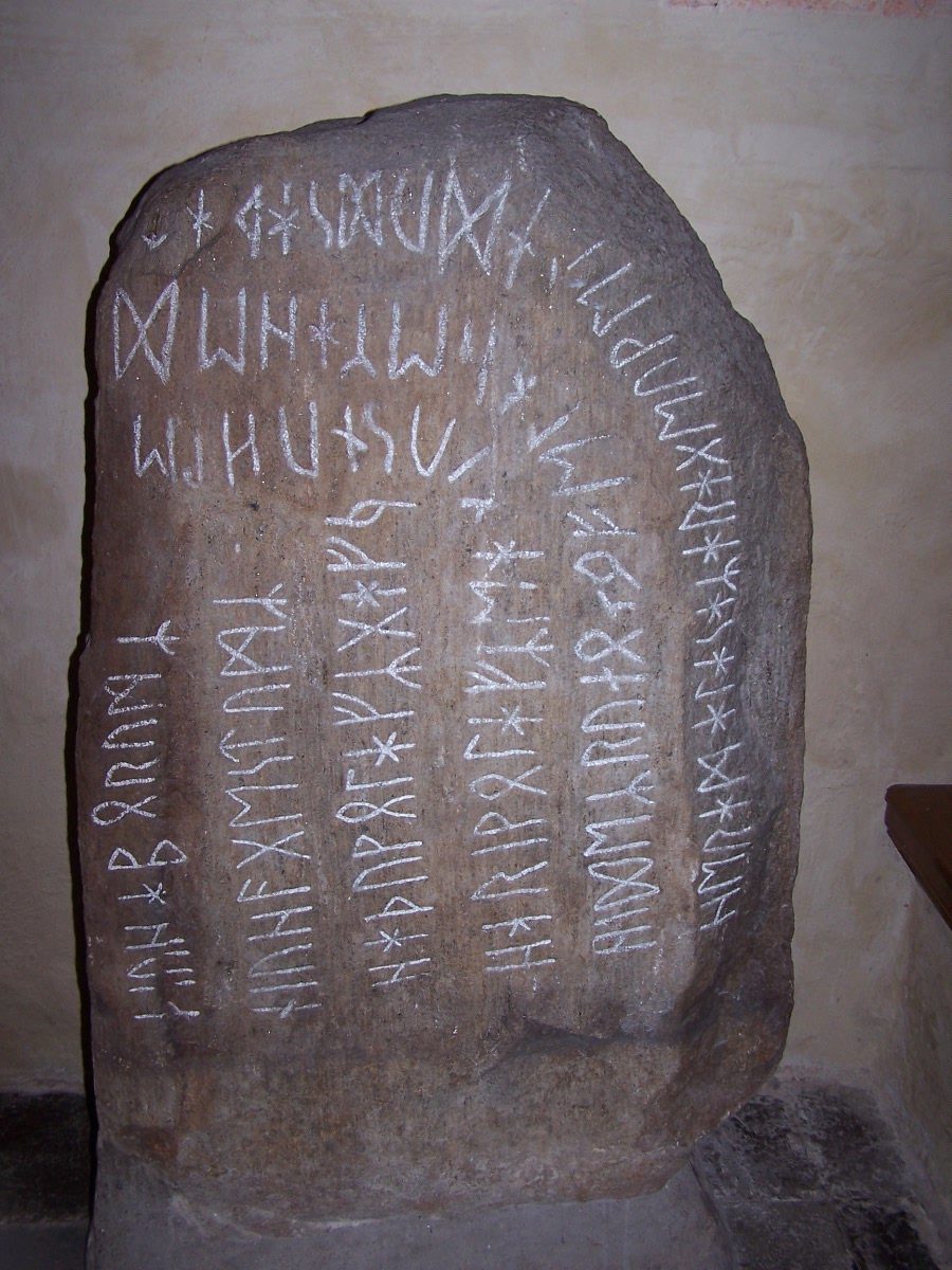 Stentoftastenen, today exhibited in Sankt Nicolai church, Sölvesborg.