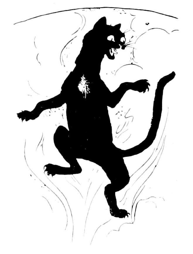 Scan illuatration on page of book in a series of fairy tales. A warning to children.