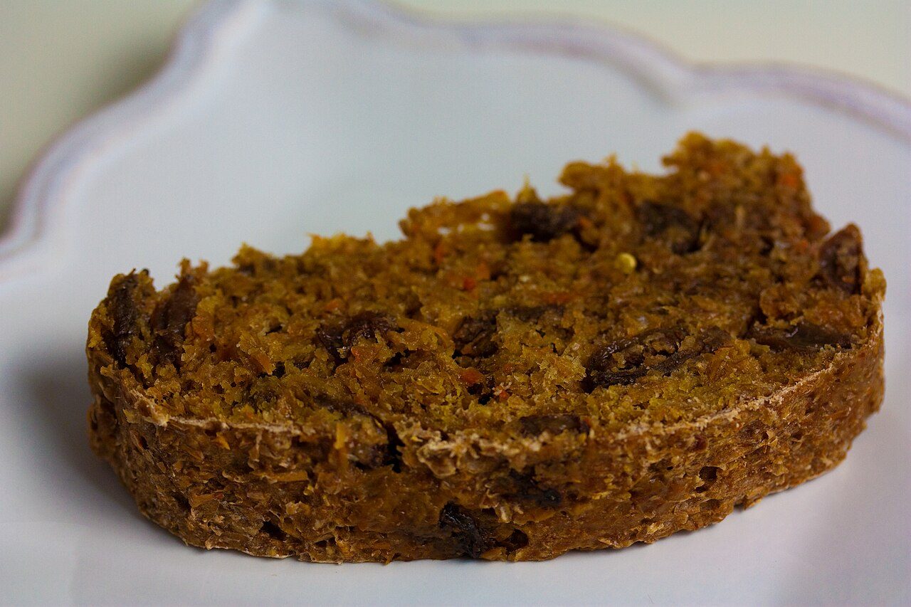 Vegan Carrot Raisin Manna Bread