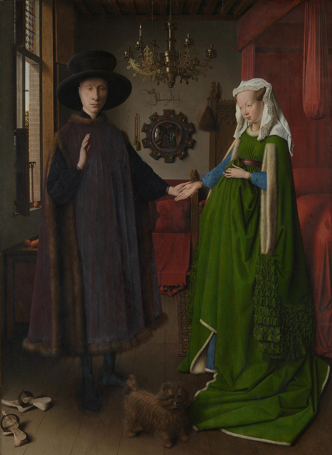 The Arnolfini Portrait title QS:P1476,en:"The Arnolfini Portrait " label QS:Len,"The Arnolfini Portrait " label QS:Les,"Retrato de Arnolfini y su esposa" label QS:Lhu,"Arnolfini házaspár" label QS:Leu,"Arnolfini senar-emazteen erretratua" label QS:Lru,"Портрет четы Арнольфини"…