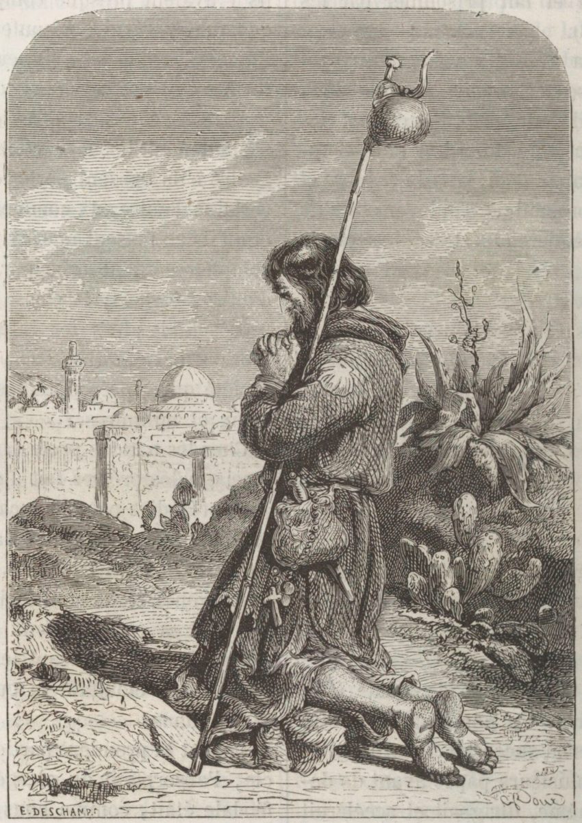 Robert the Devil praying in Jerusalem (G. Doré)