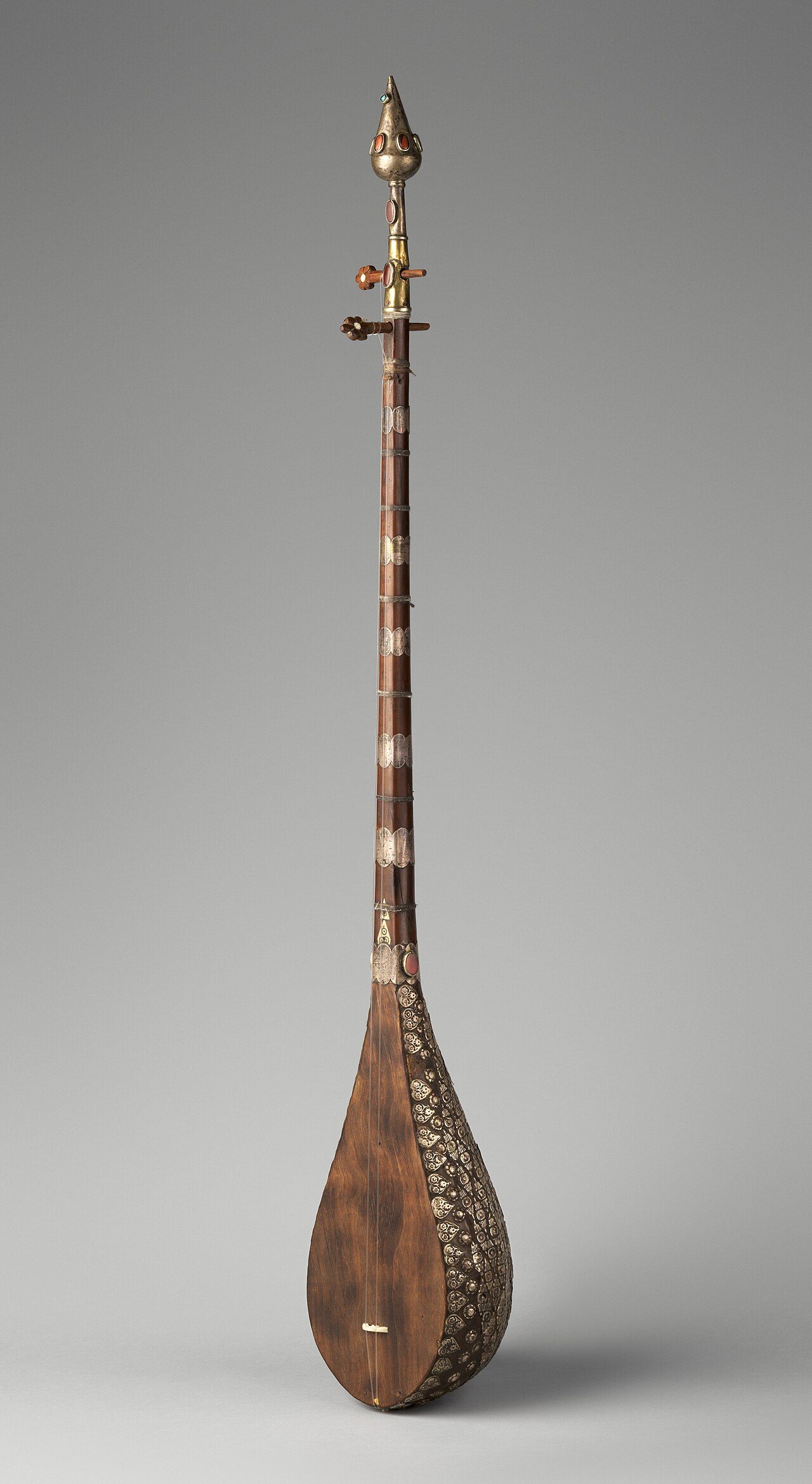 Afghan (Turkmen); Dutār; Chordophone-Lute-plucked-fretted