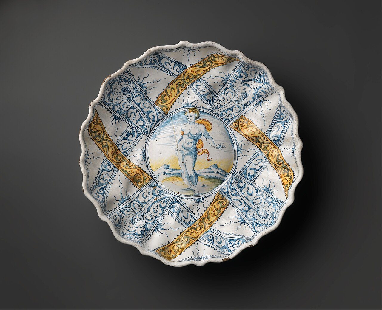 Italian, Faenza; Bowl; Ceramics-Pottery