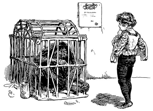 Eisenhans in the cage with the prince