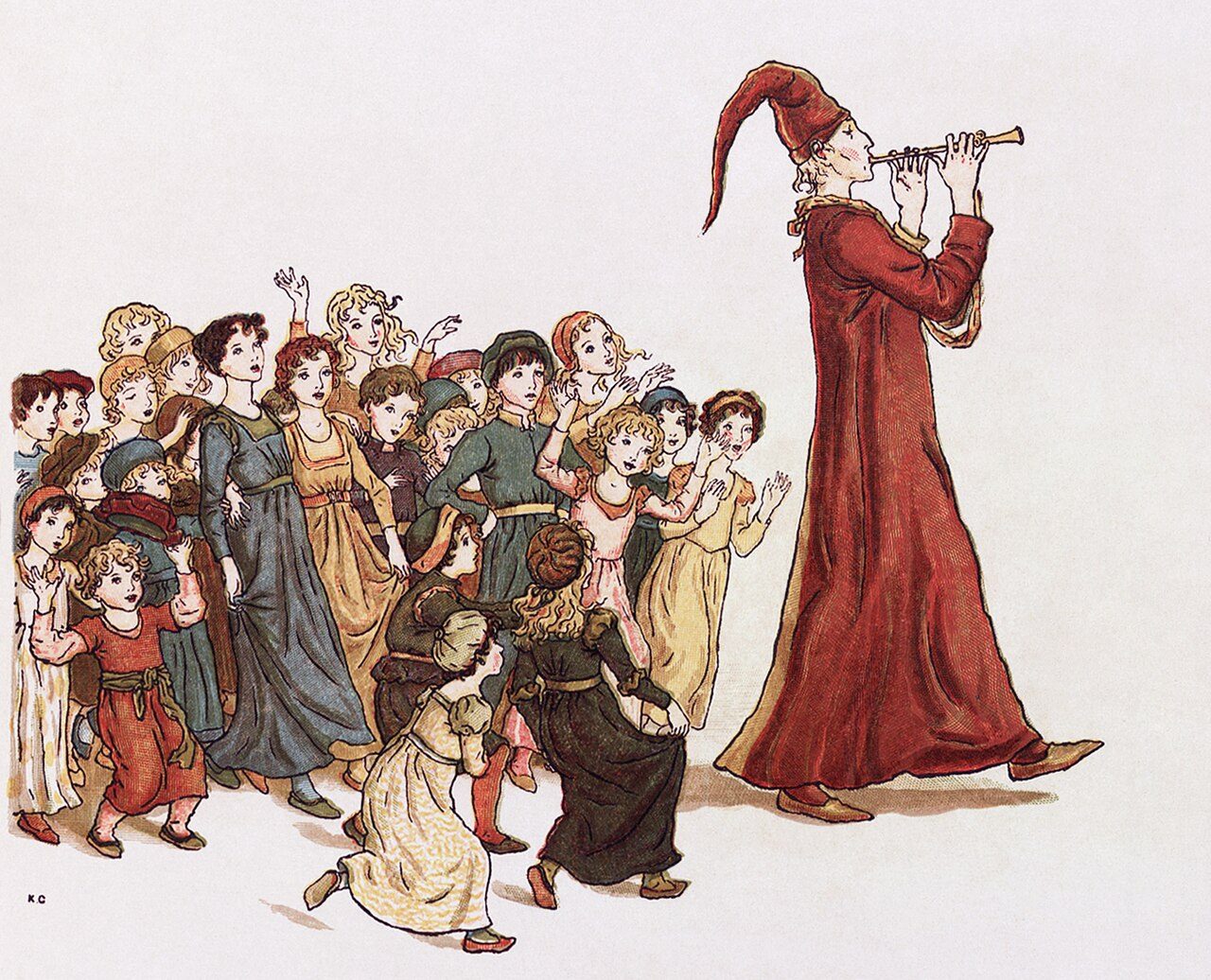 Illustration from The Pied Piper of Hamelin