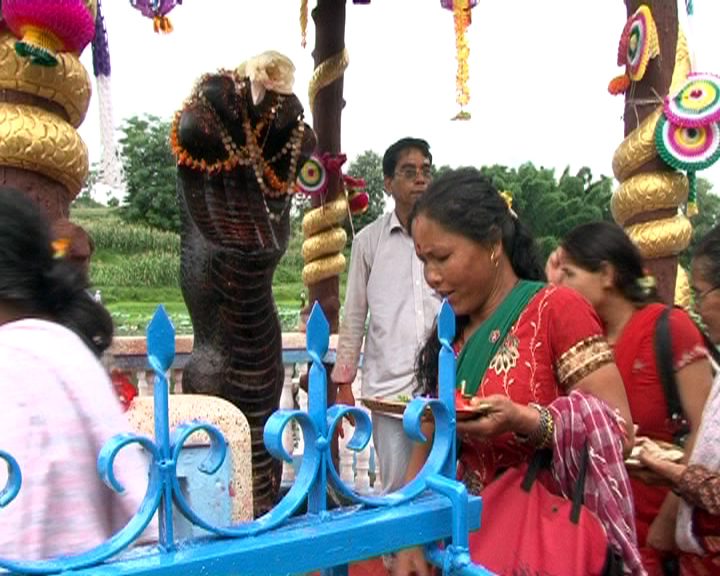 Naag Pooja in Lalitpur District in Nepal.