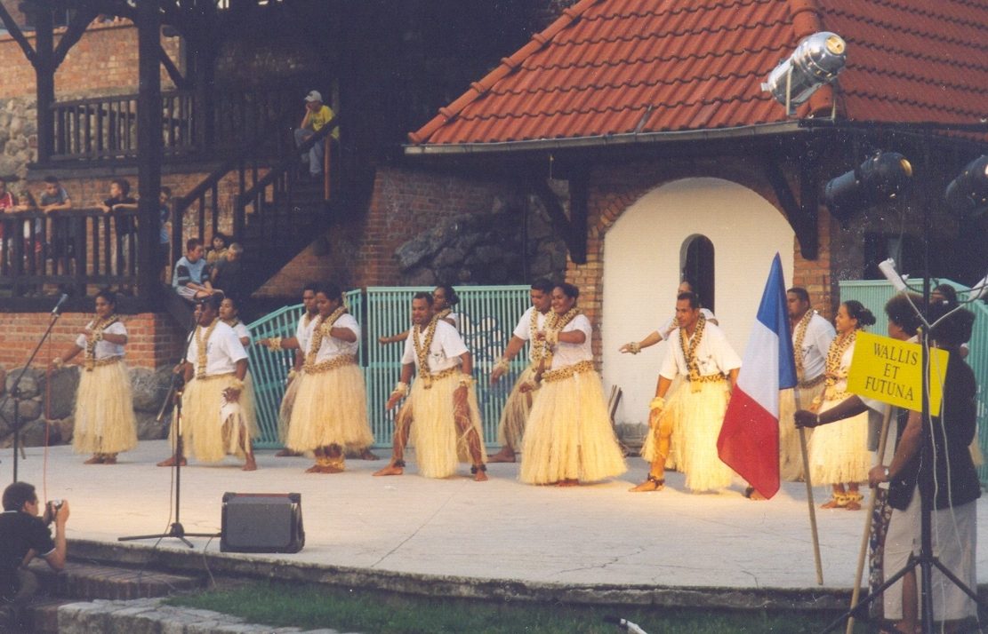 11th International Folklore Festival "Kashubian Culture Days". Chojnice, Poland. Wallis Mako ensemble from Wallis and Futuna.