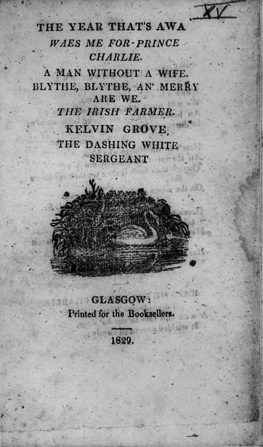 The Year That's Awa. Waes Me for Prince Charlie. A Man Without a Wife. Blythe, Blythe, An' Merry are We. The Irish Farmer. Kelvin Grove. The Dashing White Sergeant - DPLA - 8a650469ece21aabbb2d646c8b109c3e (page 1)