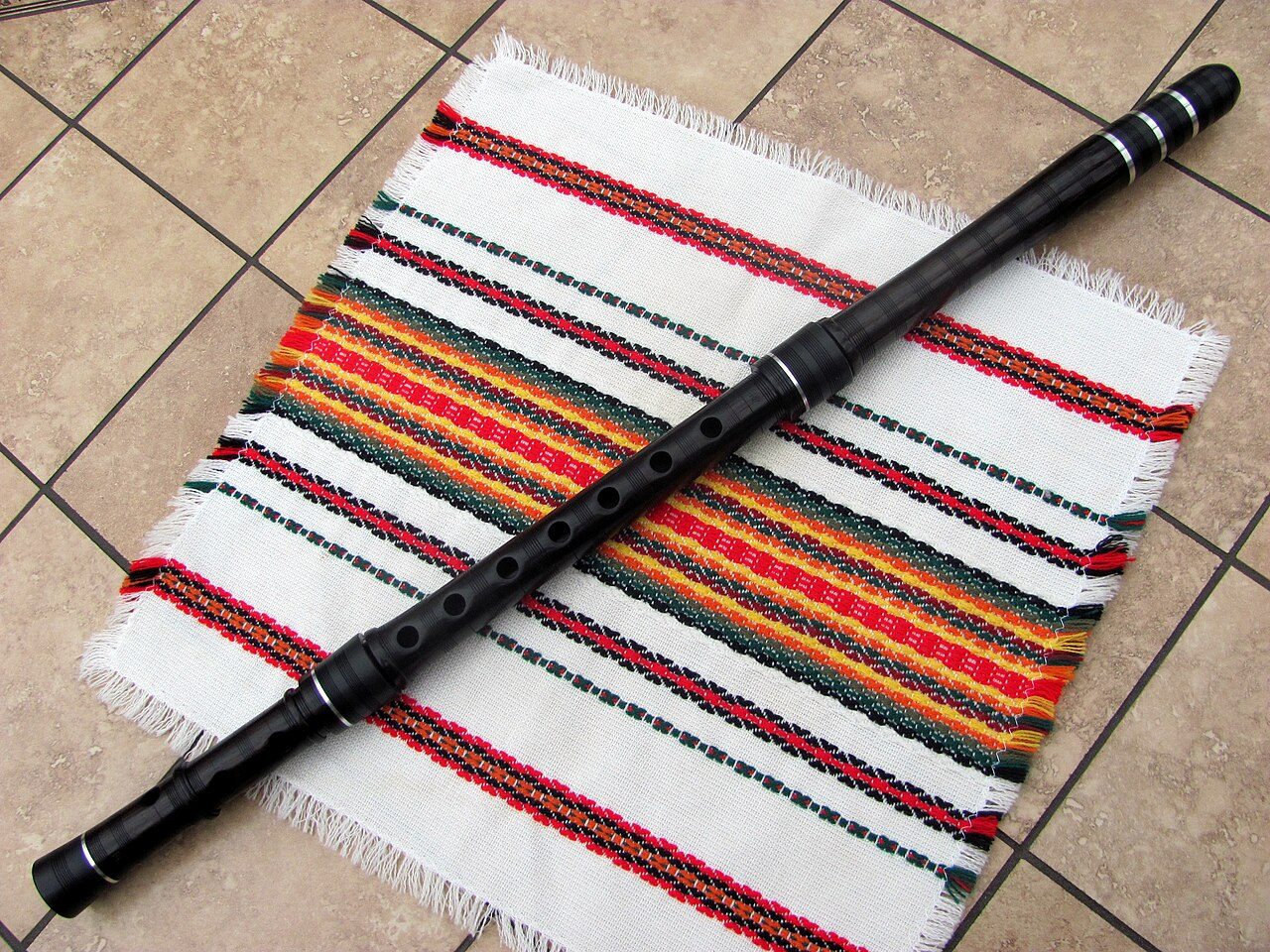 Bulgarian kaval in key of D, African blackwood, made by master craftsman Radoslav Paskalev, Virginia, USA
