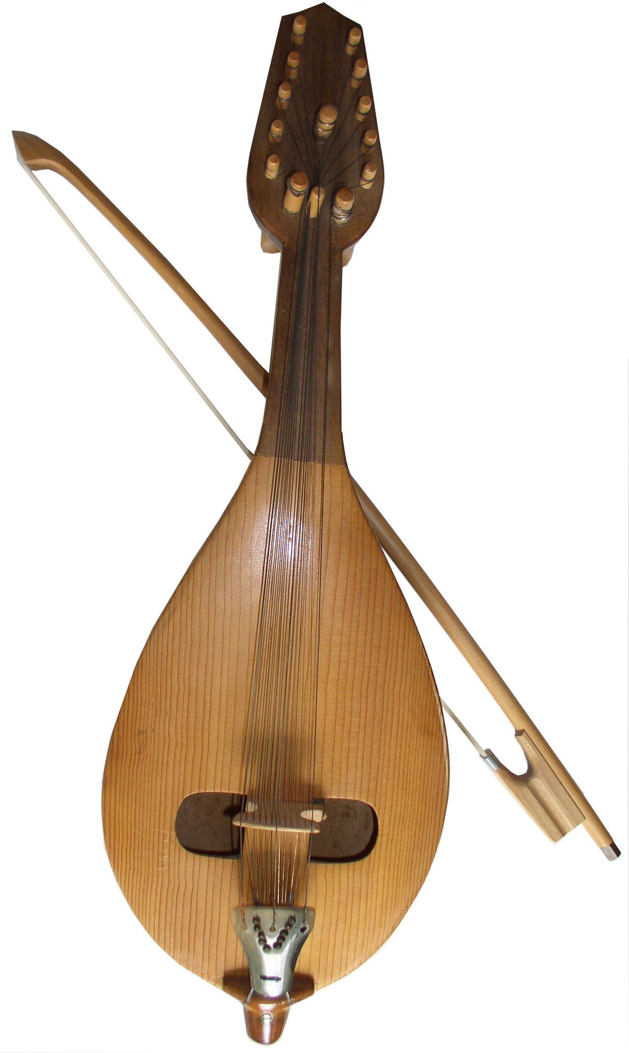 Gdulka/Gadulka Bulkarian knee-violin with bow own picture