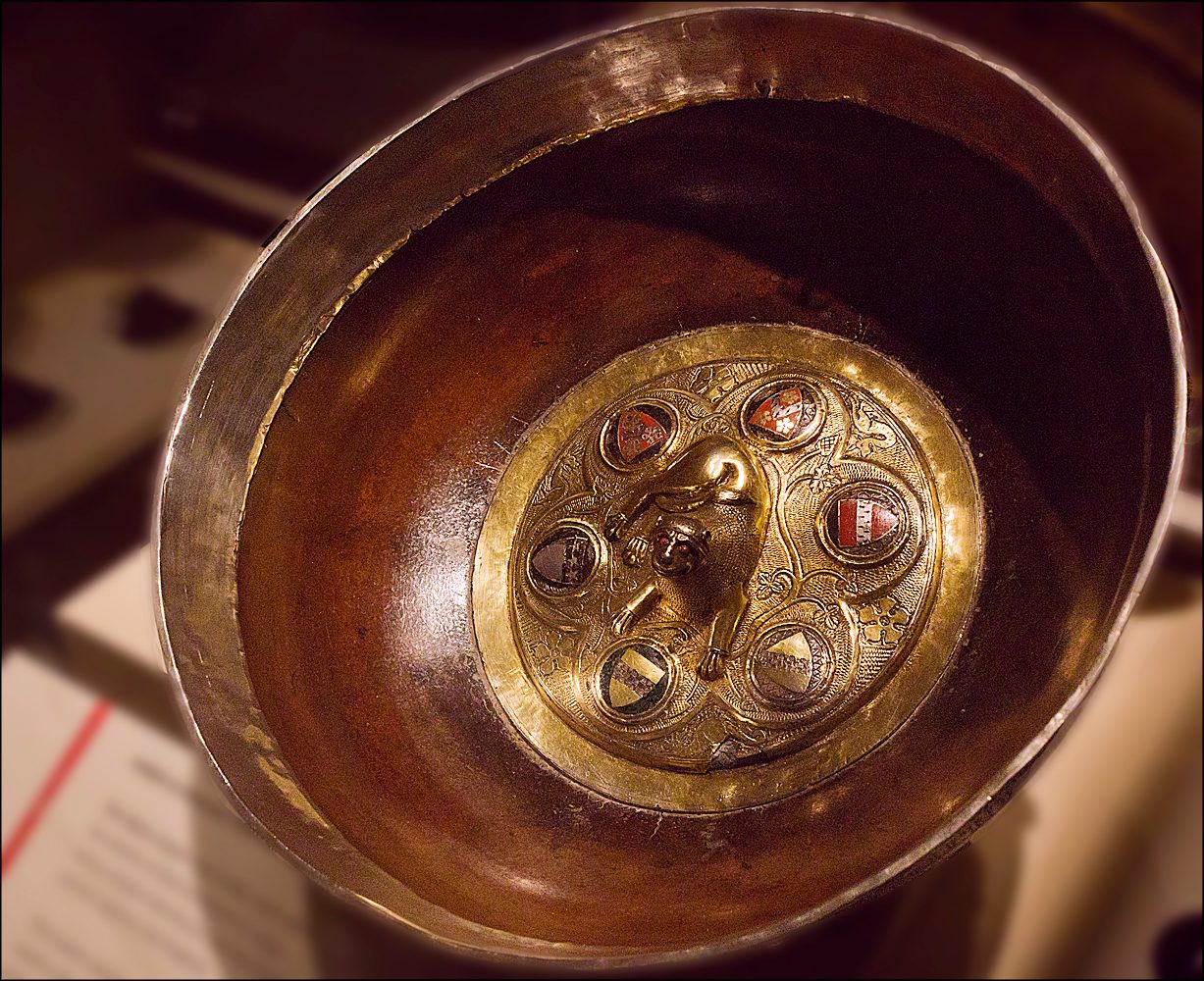 National Museum of Scotland. A mazer was a communal drinking cup used while feasting. They were originally made in Germany (between the 11th and 16th centuries) from maple, which has spotted markings - Maser is the German word for these spots. They take the form of shallow bowls…