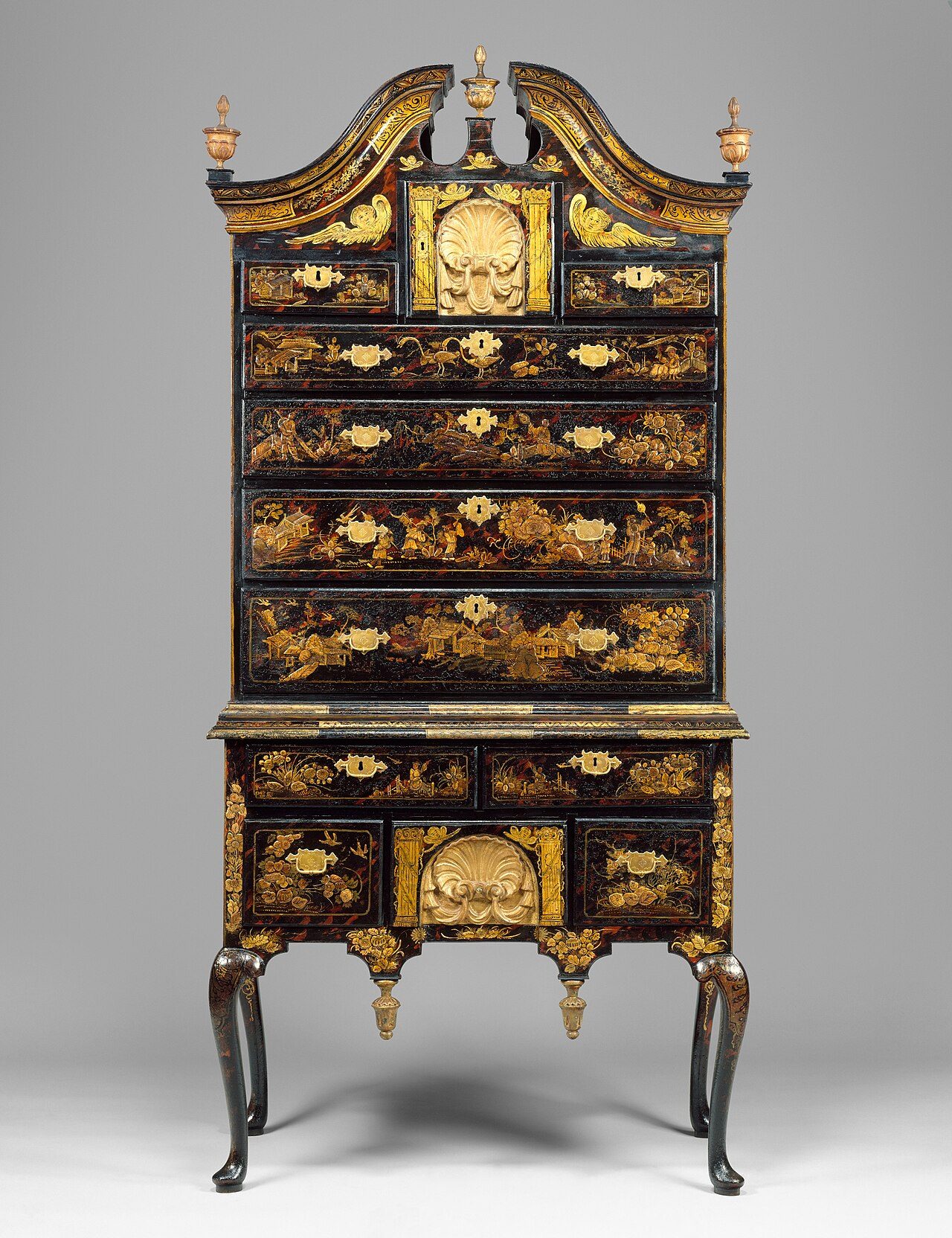 American; High chest of drawers; Furniture