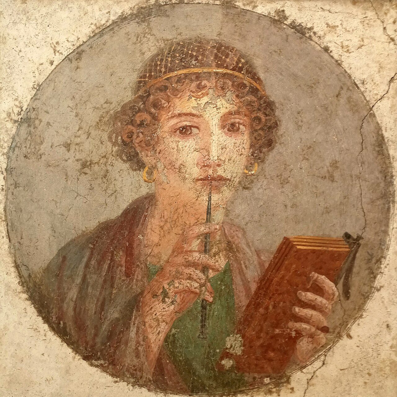 Portrait d'une jeune femme, dite Sappho - Musée archéologique de Naples