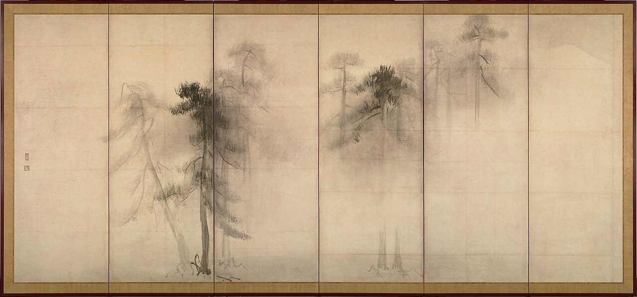Pine Trees / left hand screen
