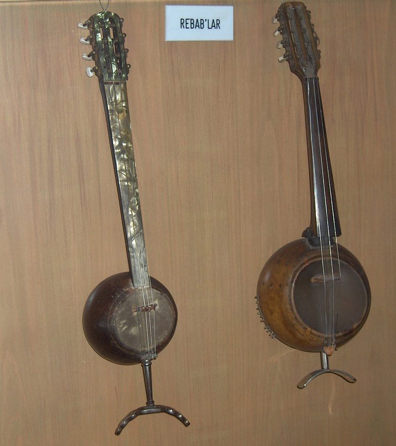 Rebab, Turkish musical instrument; Mevlâna mausoleum; Konya, Turkey