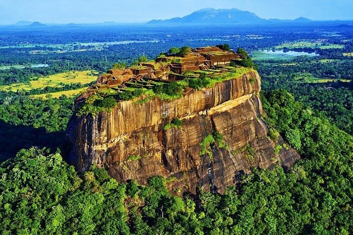 The Beautiful Sigiriya.picture from drone cam.