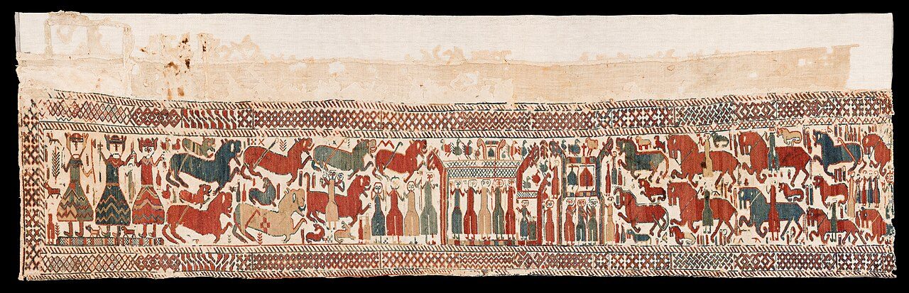 Image depicting the Skog tapestry with object number 96352_HST in the collection of the Swedish History Museum.