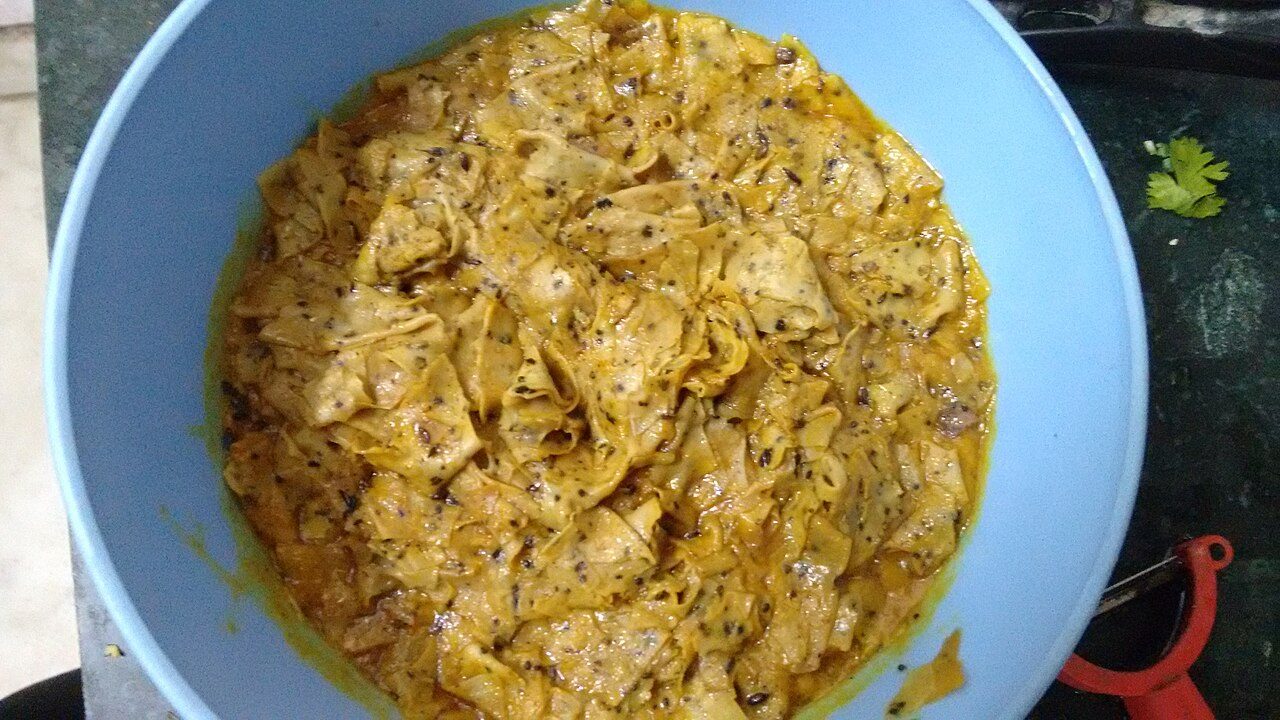 Rajasthan's special Papad ki Subzi, home cooked