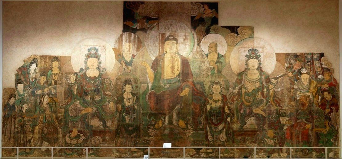 Zhu Haogu and Zhang Boyuan. The Paradise of Maitreya. ca. 1320. Royal Ontario Museum.