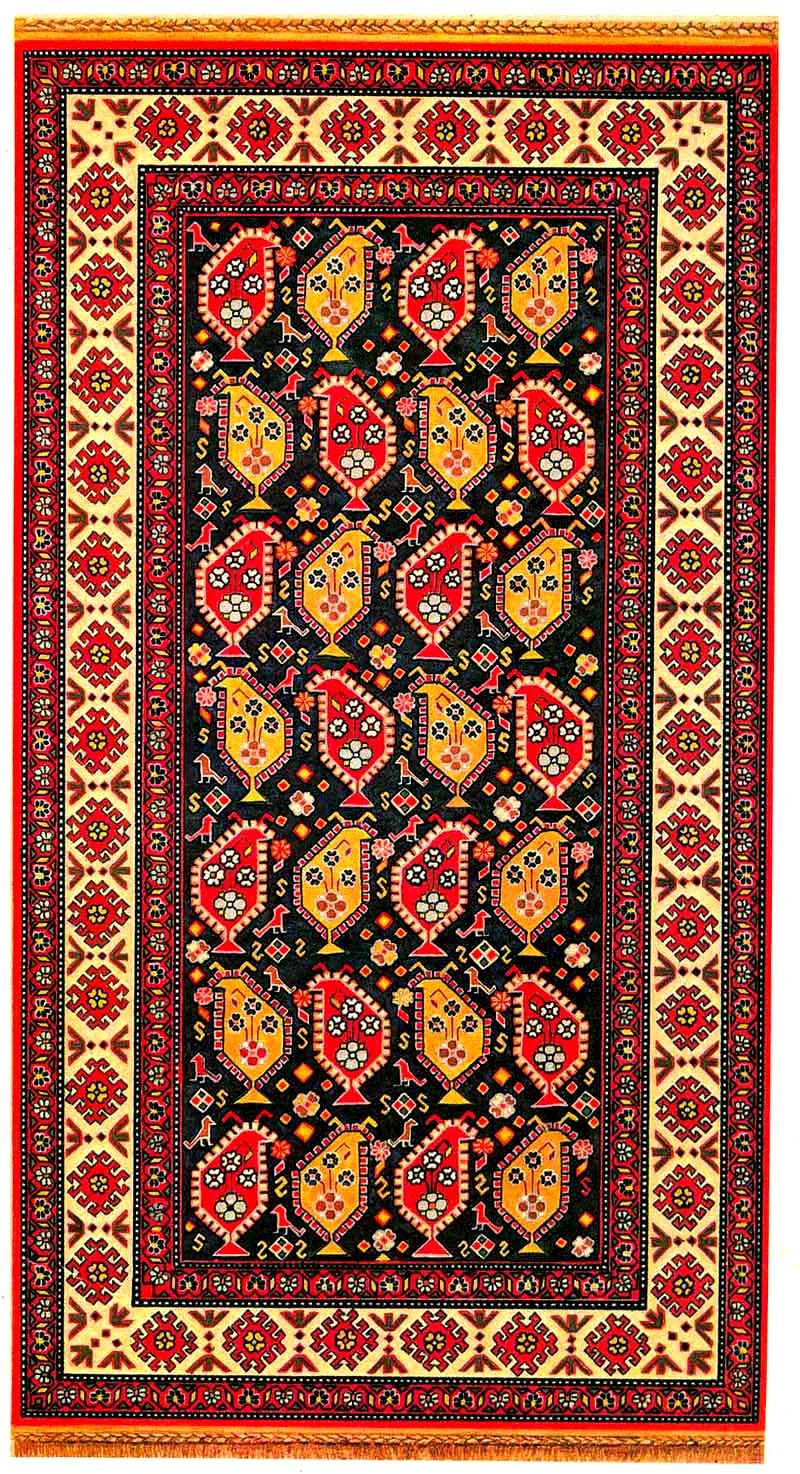 Aran rug, Karabakh school, XIX c.