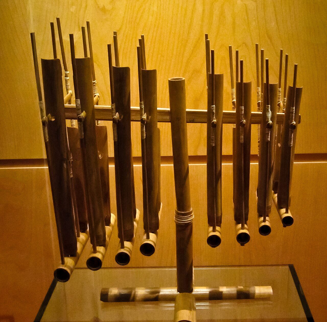 Music instrument, angklung, from Indonesia