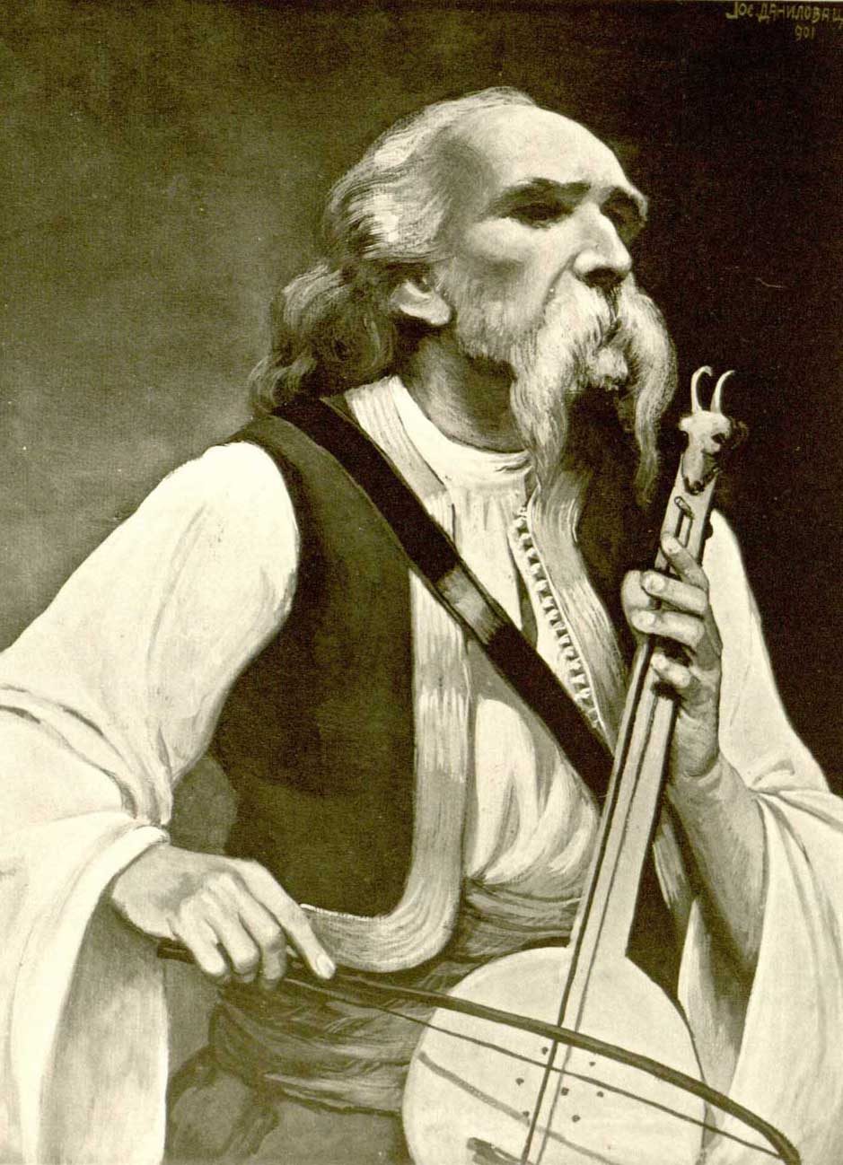Illustration of Filip Višnjić , published in Знаменити Срби 19. века (1901).