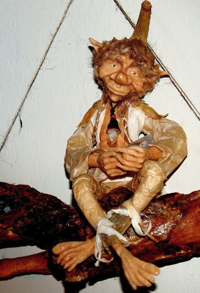 A model of a mythical duende .
