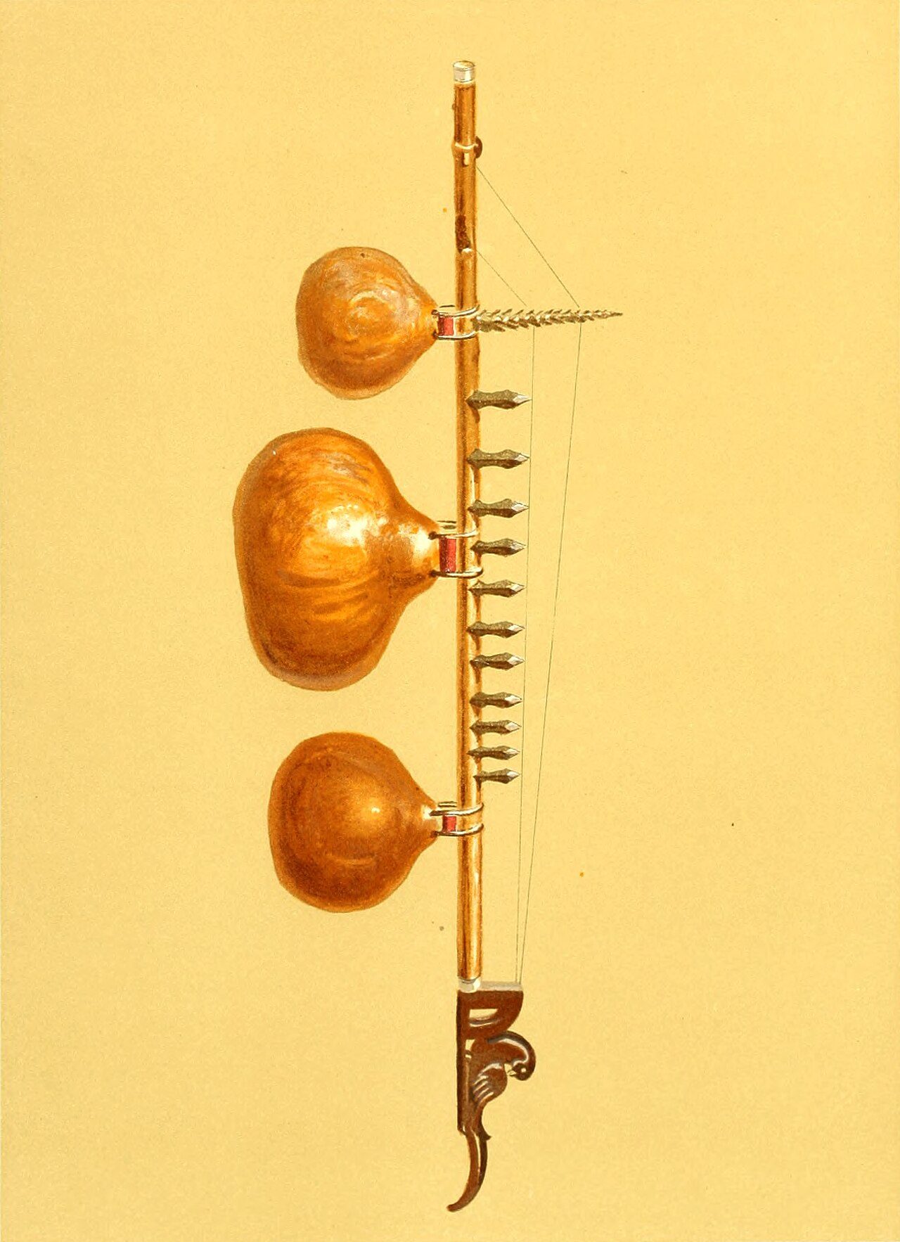Kinnari Veena, by William Gibb, from the book Music and Musical Instruments of India and the Deccan by C R Day