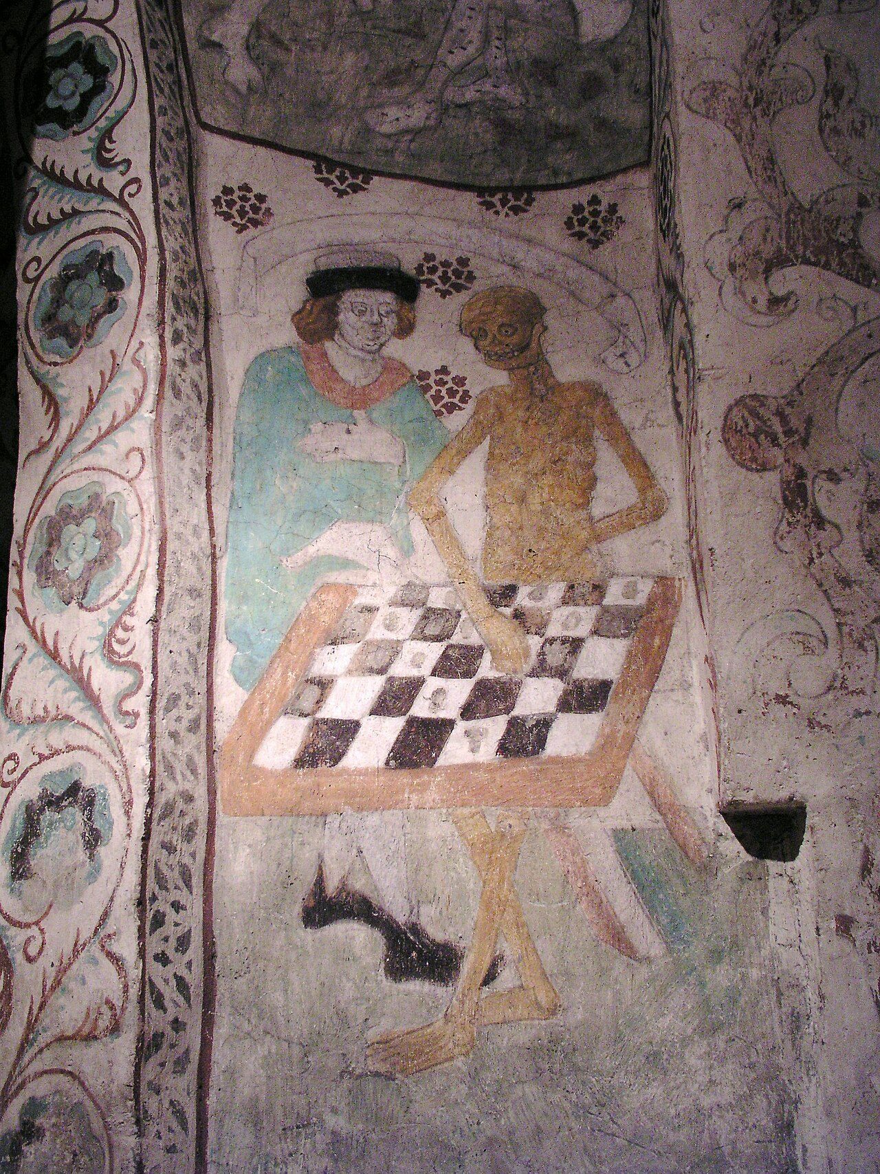 Death playing chess