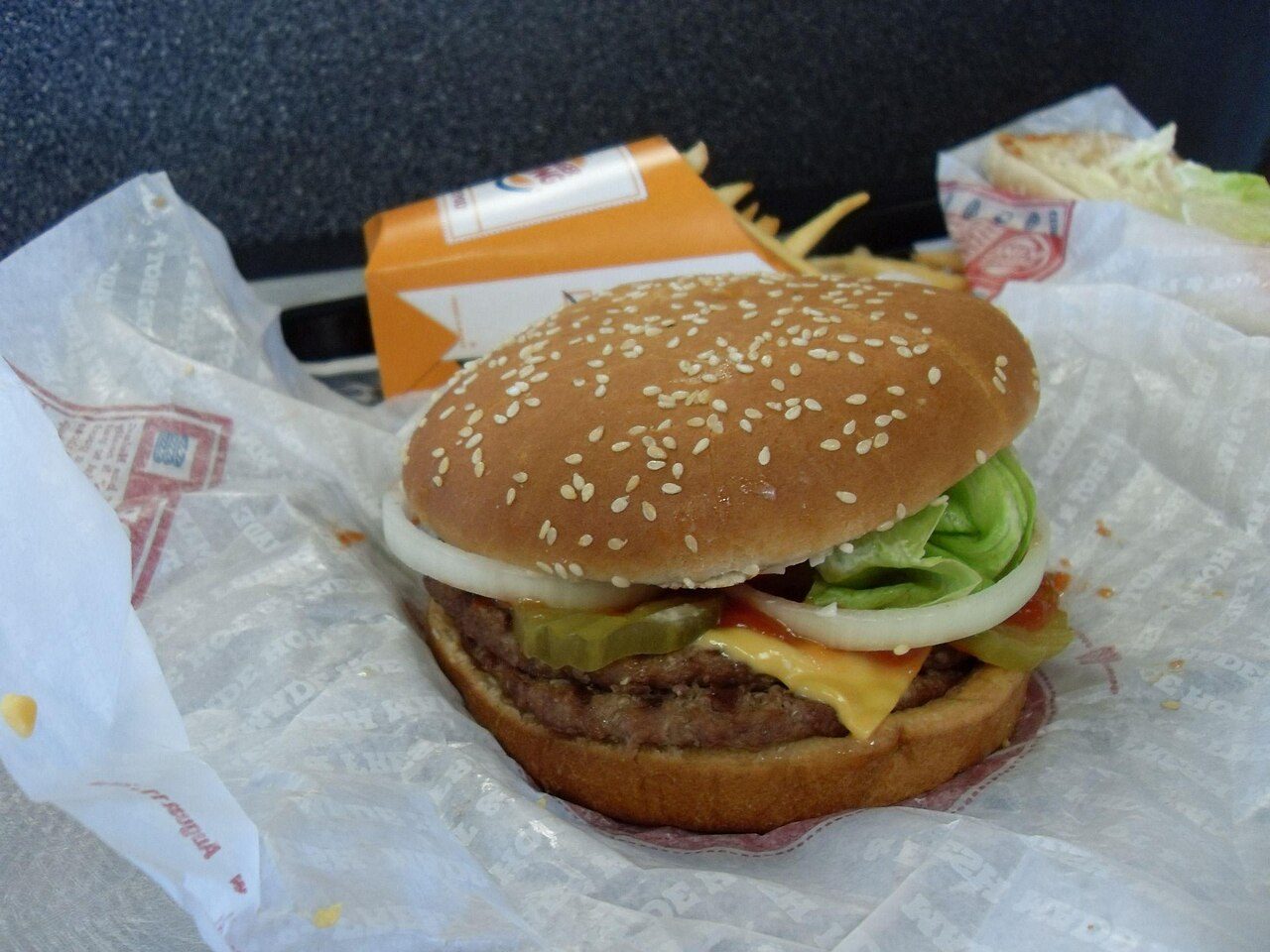 Image title: Double burger Image from Public domain images website, http://www.public-domain-image.com/full-image/food-and-drink-public-domain-images-pictures/burgers-and-sandwiches-public-domain-images-pictures/double-burger.jpg.html