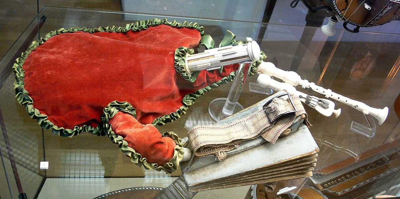 Musette, Frankreich, 17. oder 18. Jahrhundert Musikinstrumentenmuseum Berlin, Kat.-Nr. 5262